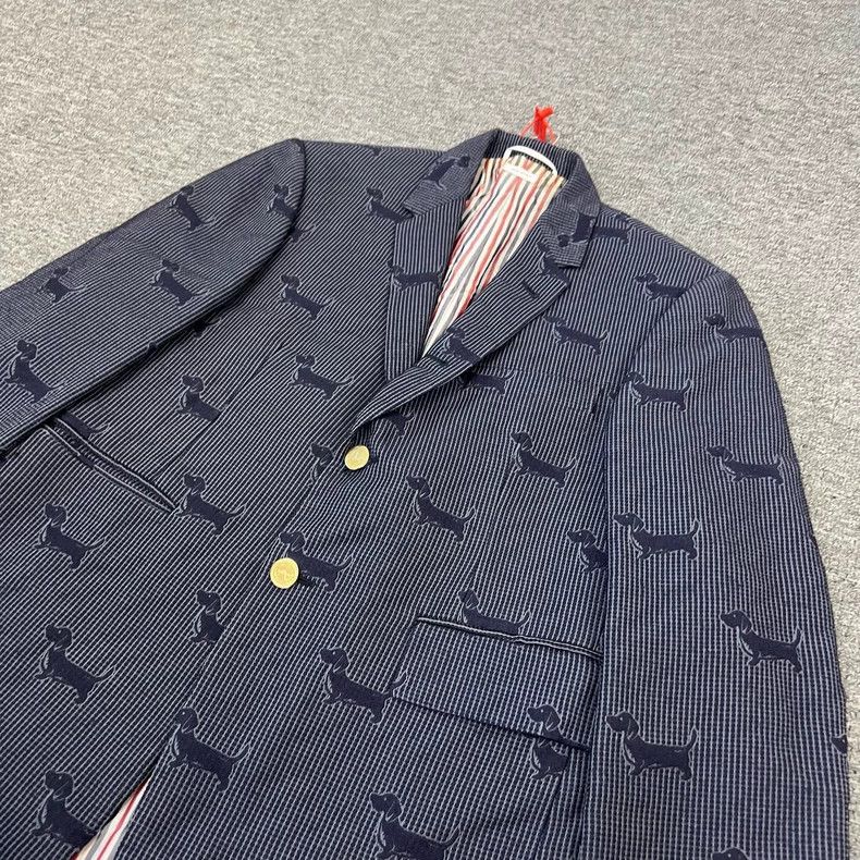 Thom Browne Thom Browne Size 2 Full Indian dachshund gold buckle blazer Size 40R - 3 Thumbnail