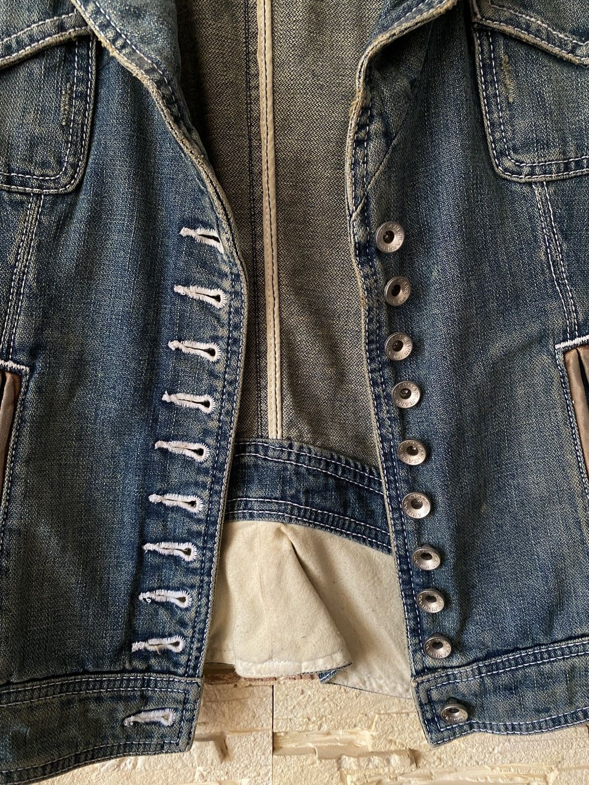 Armani Armani Archive Napoleon Multibutton Denim Jacket Size M / US 6-8 / IT 42-44 - 3 Thumbnail