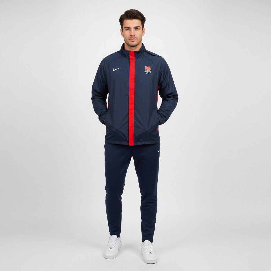 Nike Nike Men XL 188 Jacket Navy England Rugby 3989 Size US XL / EU 56 / 4 - 1 Thumbnail
