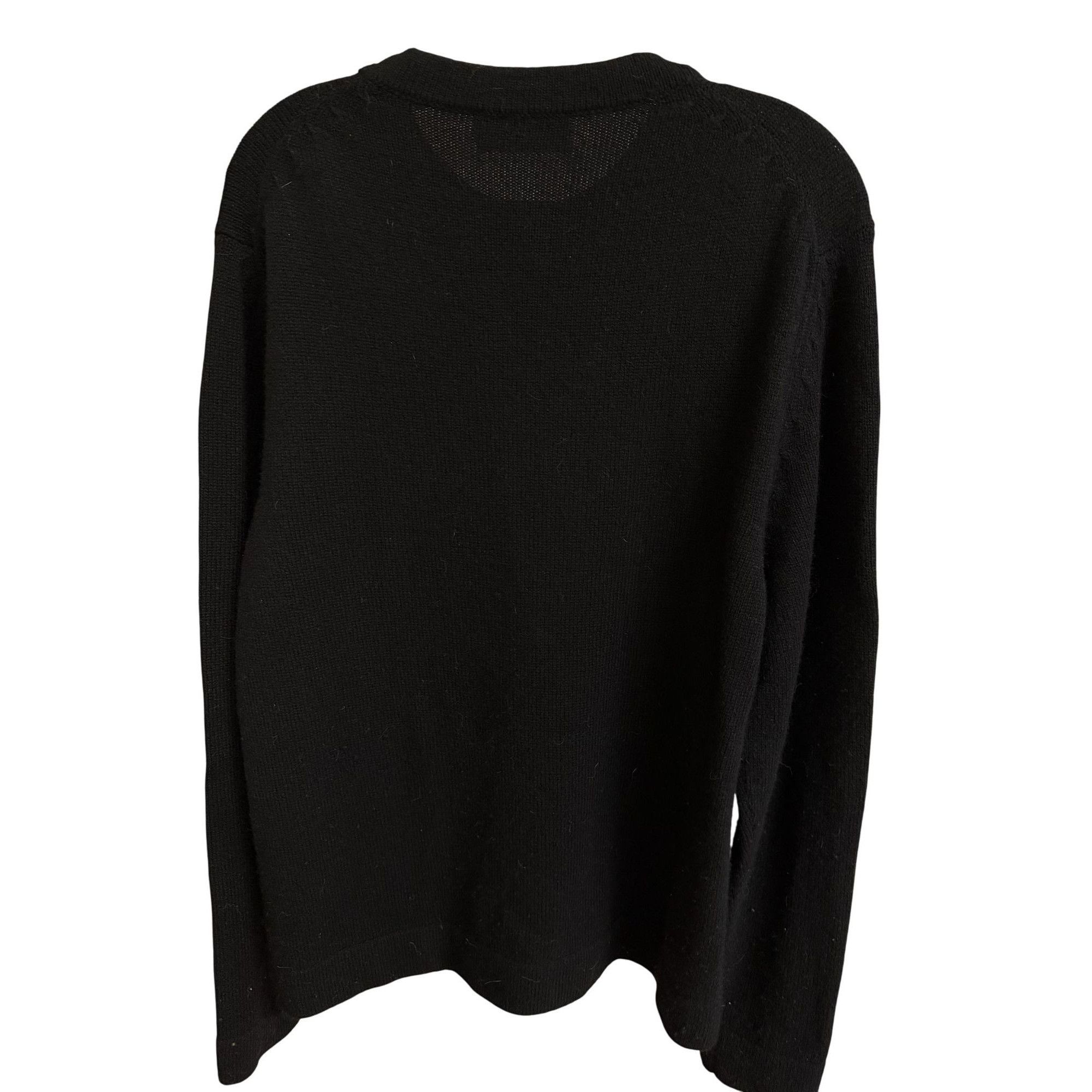 Dior Christian Dior Couture Black Embroidered Cashmere & Viscose Size M / US 6-8 / IT 42-44 - 8 Thumbnail