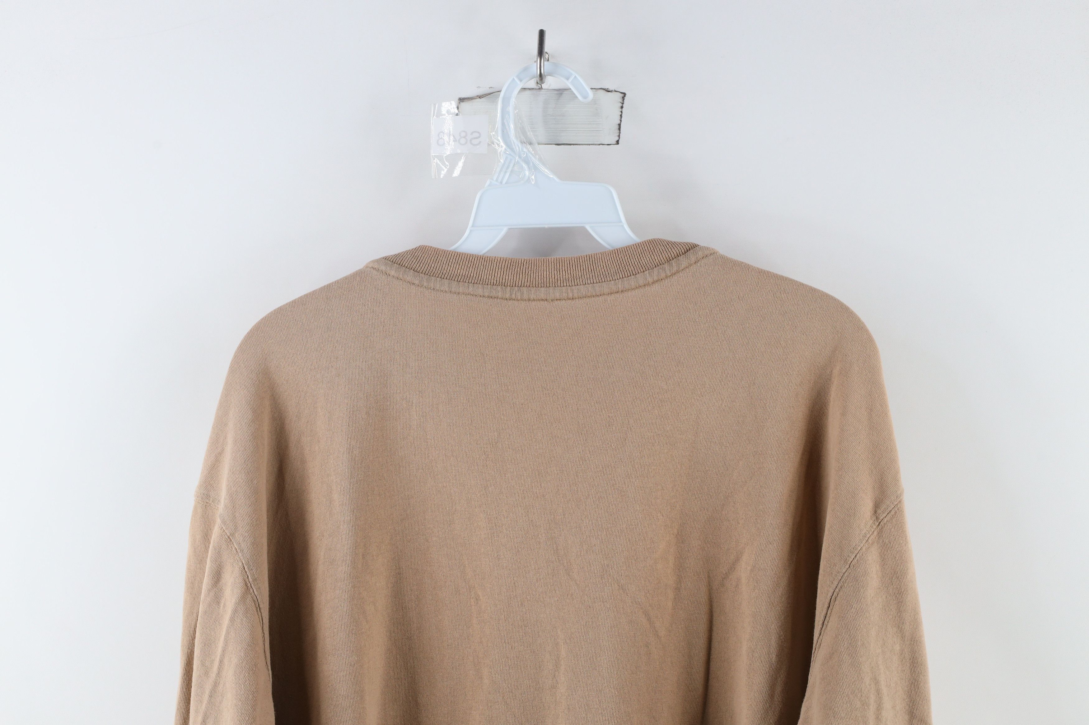 Carhartt × Vintage Vintage Carhartt Long Sleeve Henley T-Shirt Desert Brown Size US L / EU 52-54 / 3 - 10 Thumbnail