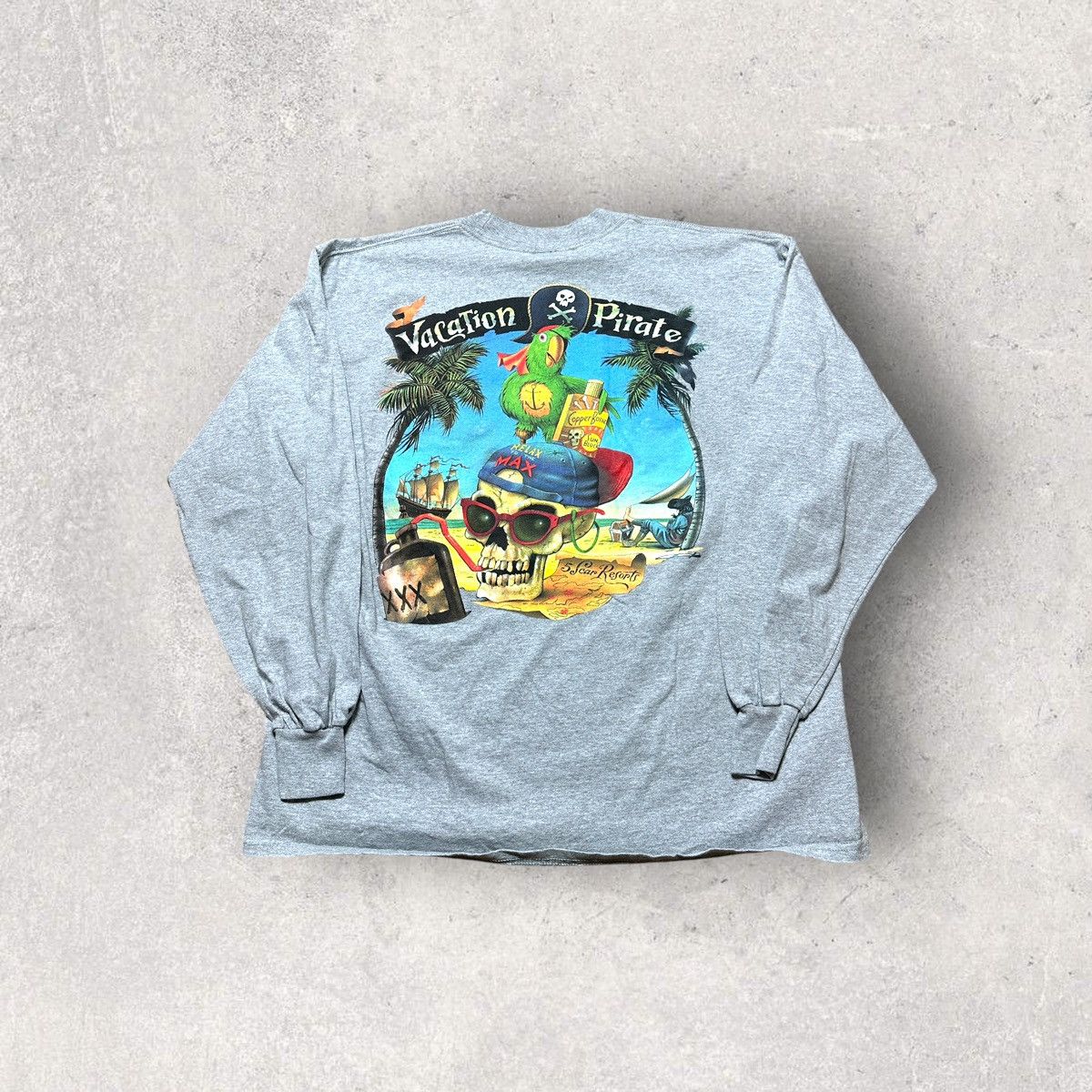 Disney × Vintage Vintage Vacation Pirate long sleeve tee Size US XL / EU 56 / 4 - 1 Thumbnail