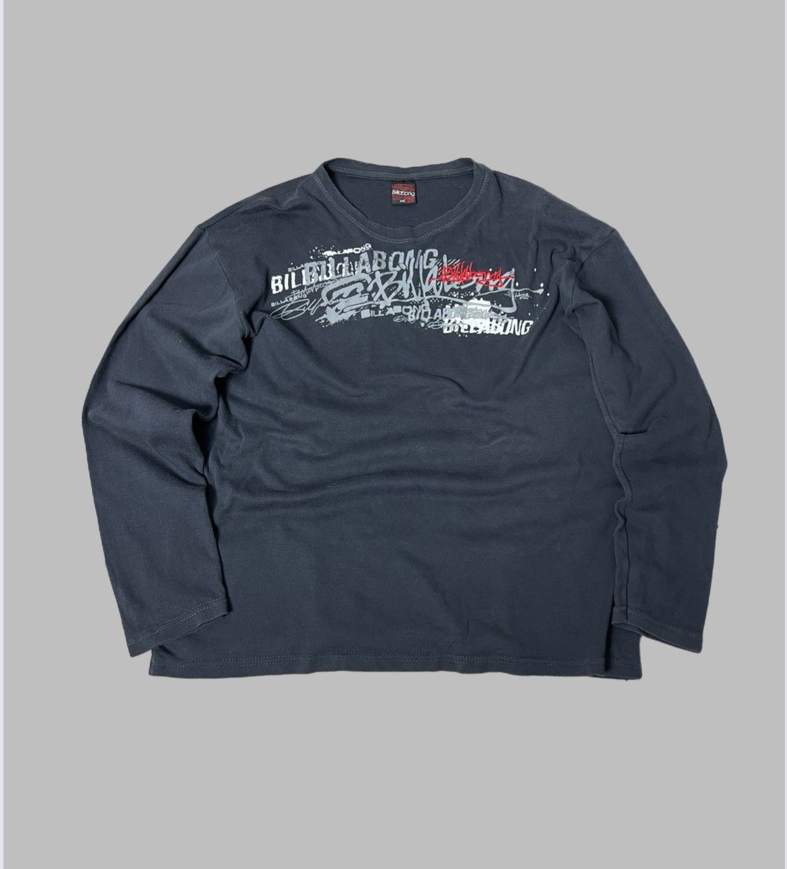 Billabong Vintage billabong Big Logo Y2K sweatshirt Dark Grey 90S Size US XL / EU 56 / 4 - 1 Thumbnail