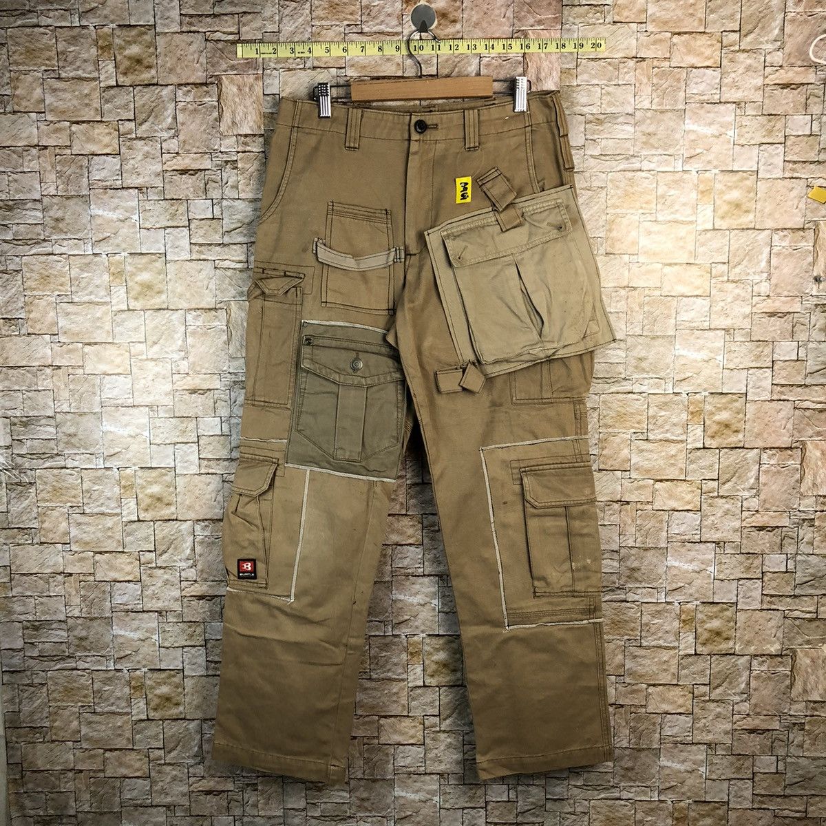 Japanese Brand DL Burtle Brown Custom Cargo Multipocket Pants #A969 Size US 30 / EU 46 - 1 Thumbnail