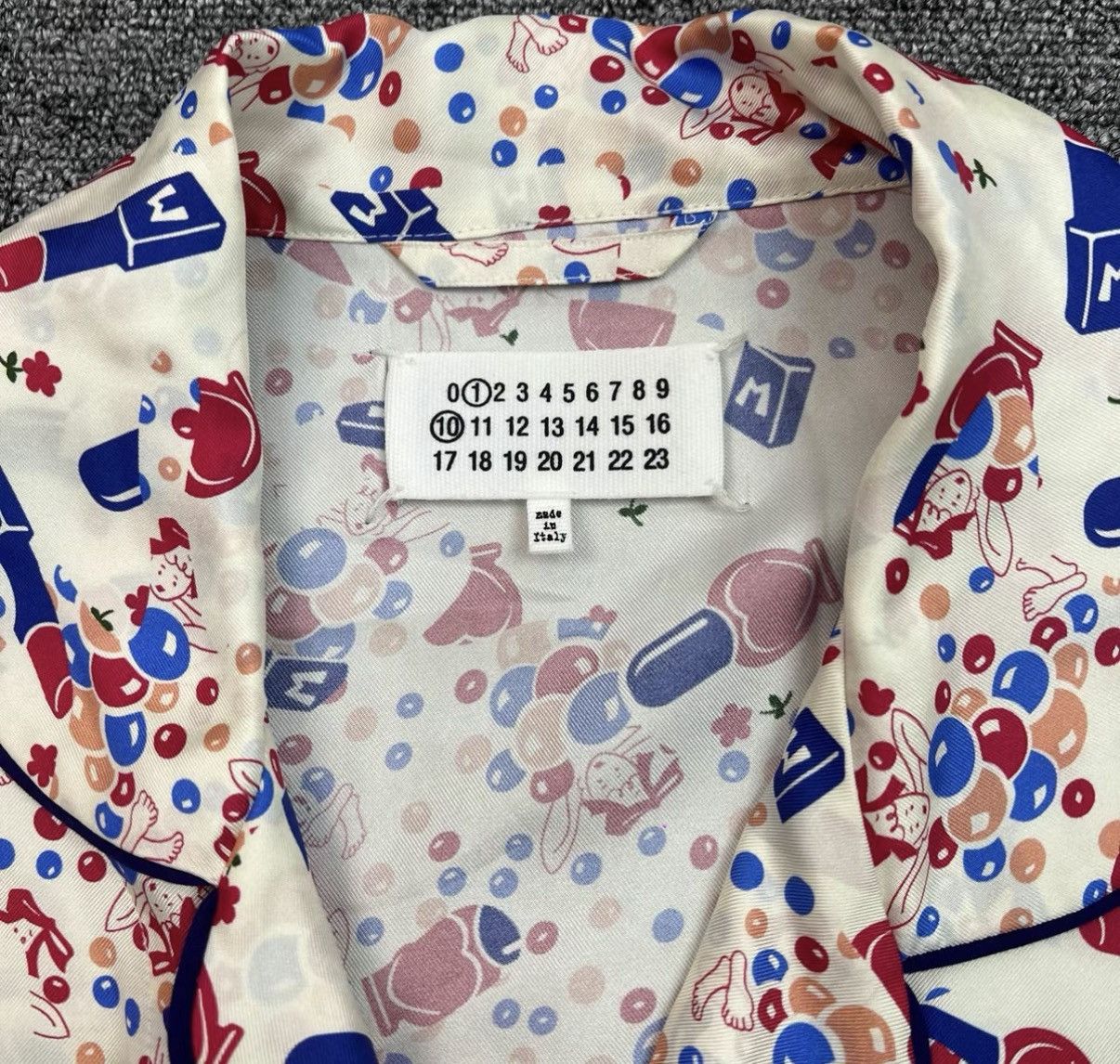 Maison Margiela Maison Margiela Printed Mulberry Silk Shirt K12 Size M / US 6-8 / IT 42-44 - 3 Thumbnail