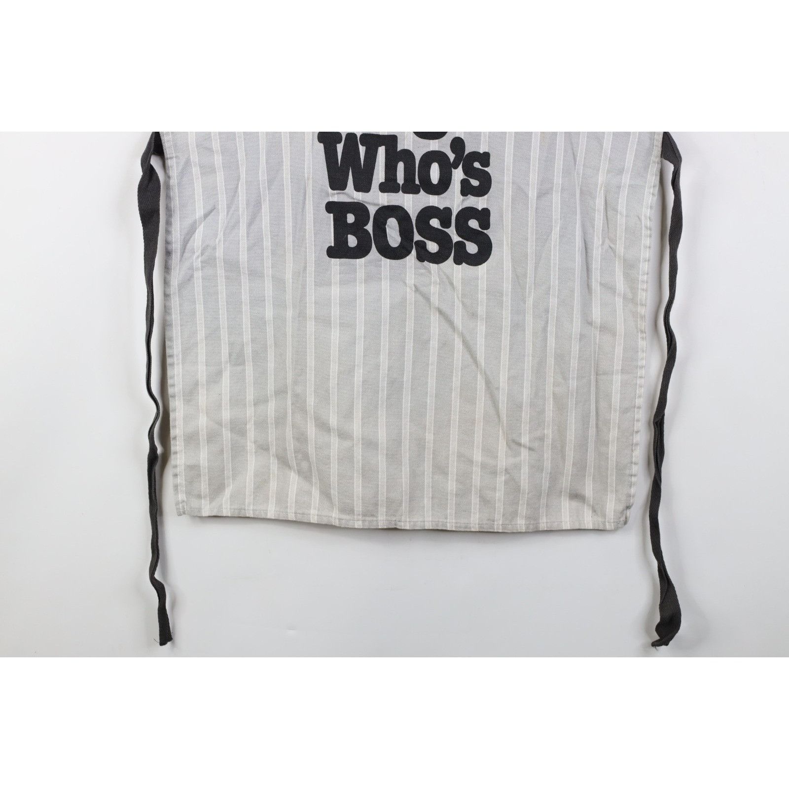Vintage Vintage 70s Striped Don't Forget Who's Boss Cooking Apron Size ONE SIZE - 3 Thumbnail