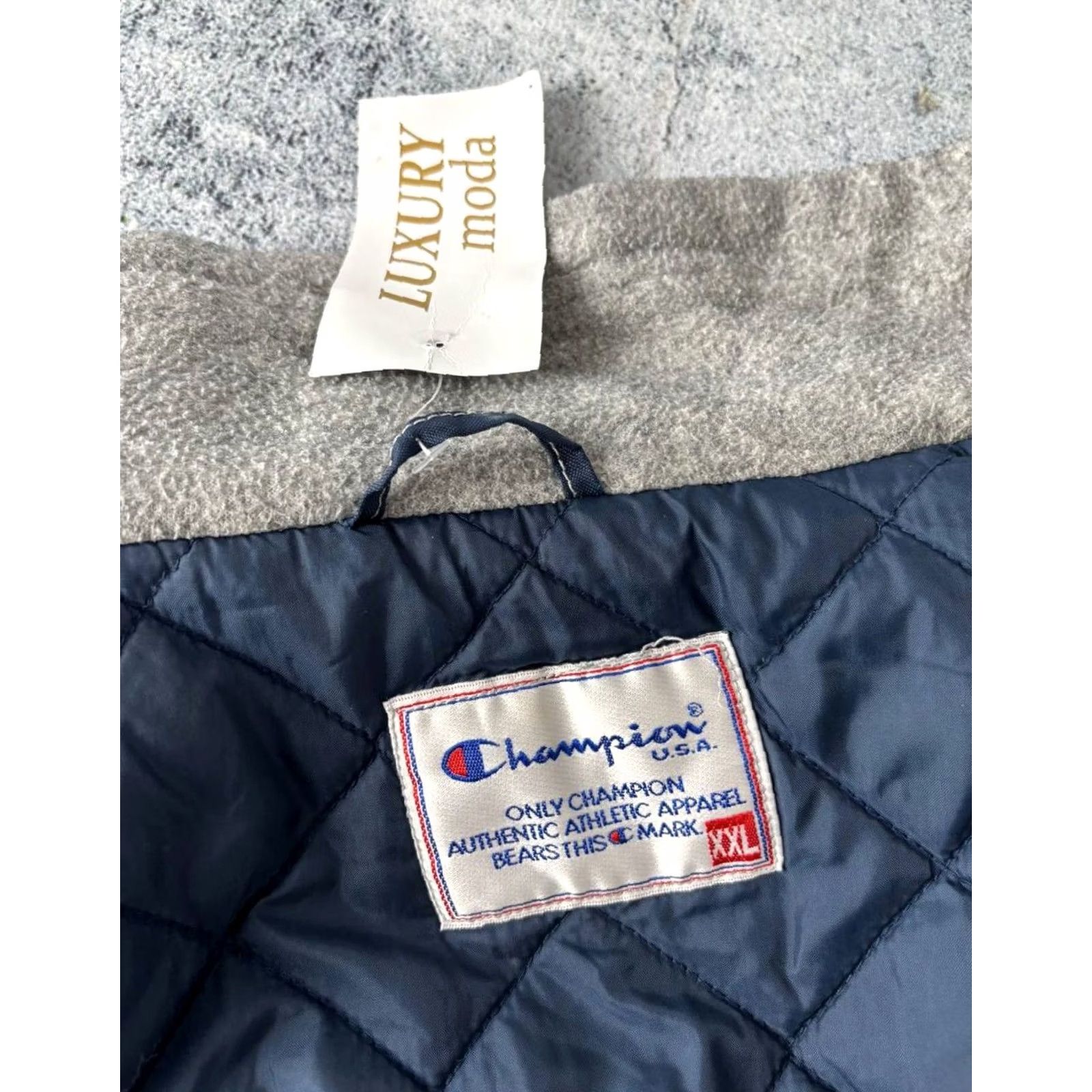 Champion Champion Jacket Mens 2XL Blue Puffer Quilt Quilted USA Vintage - 90s? Size US XXL / EU 58 / 5 - 6 Thumbnail