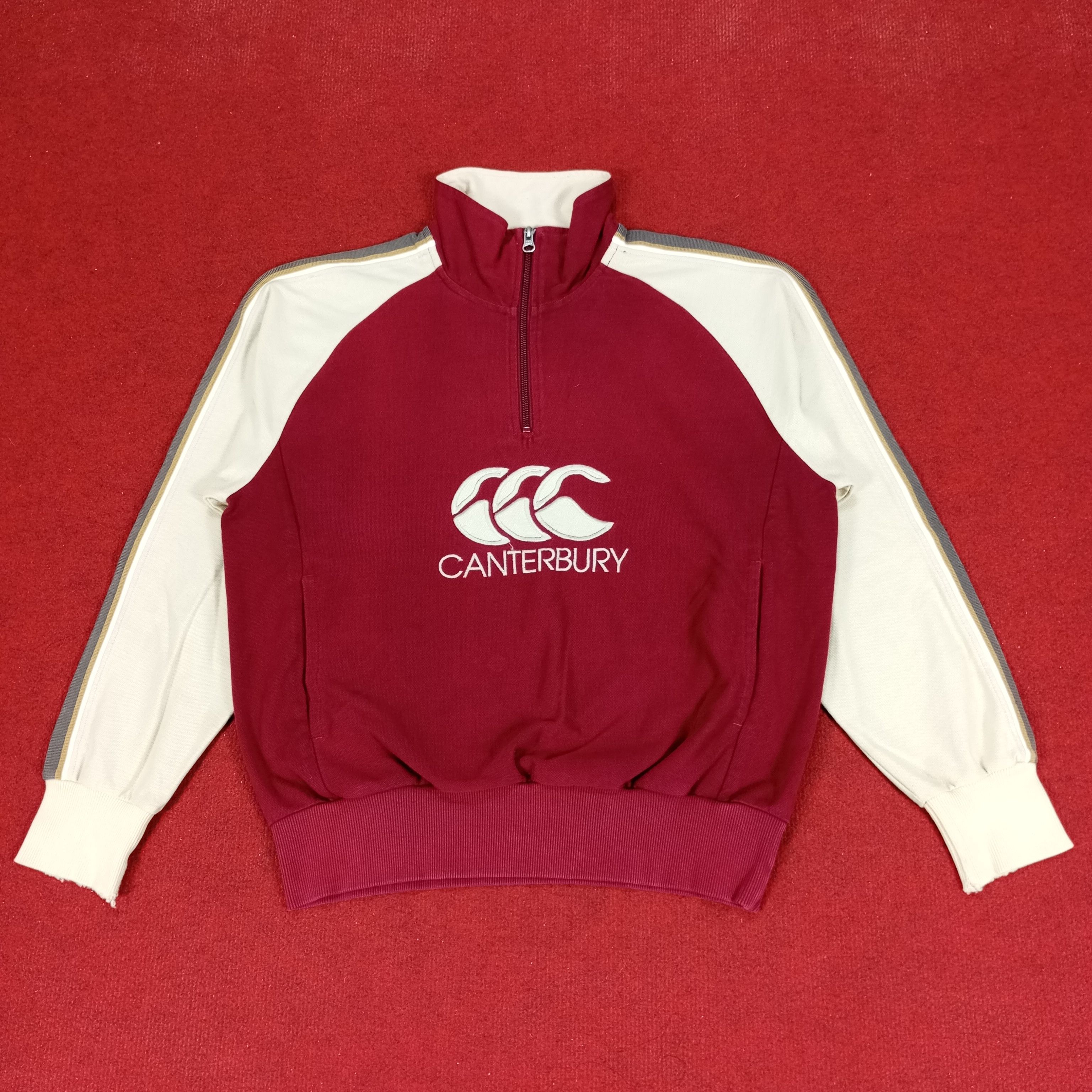 Canterbury of New Zealand × Vintage Canterbury Of New Zealand Half Zipper Sweater Nice Design Size US M / EU 48-50 / 2 - 1 Thumbnail
