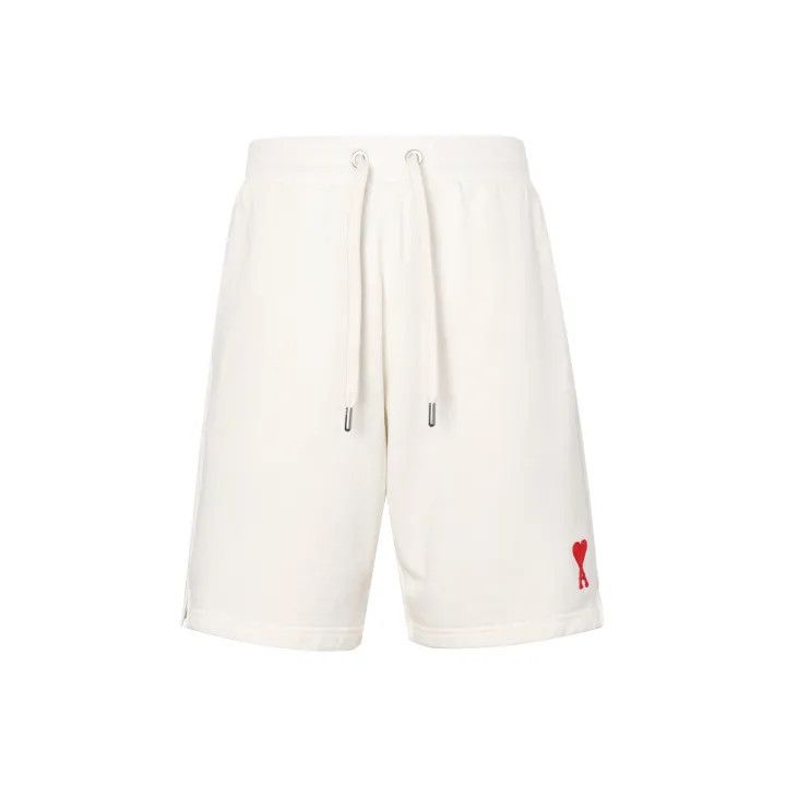 AMI AMIPARIS SS23 White Logo Embroidered Shorts 0079 Size US 26 / EU 42 - 1 Thumbnail