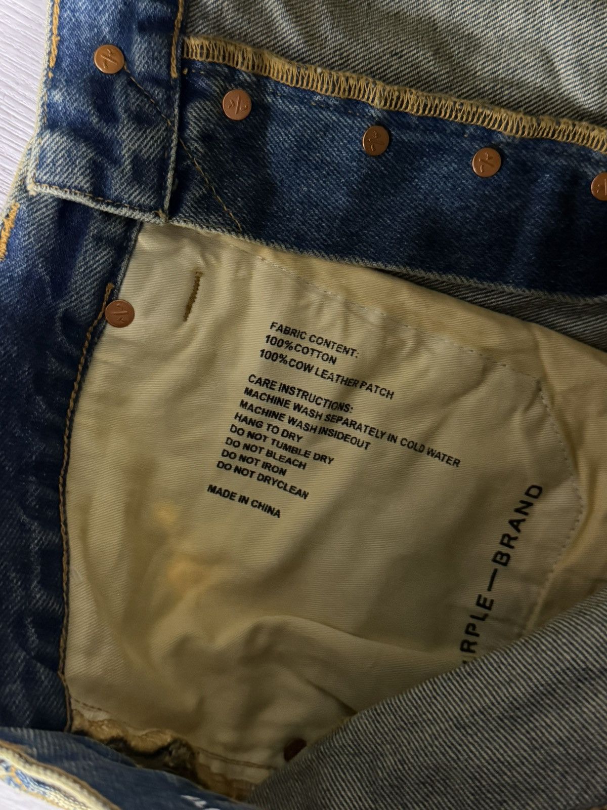 Purple Brand Purple Brand Repair Destroy Jeans Size US 32 / EU 48 - 4 Thumbnail