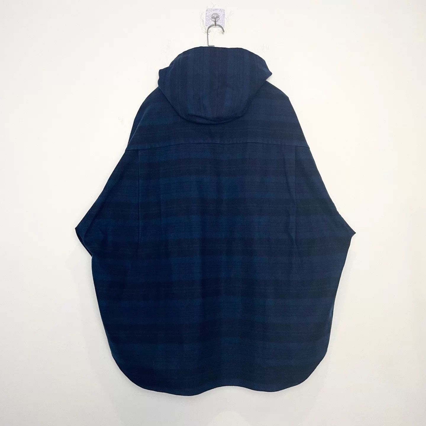Balenciaga BALENCIAGA Blue Flannel Check Hooded Shirt Jacket Size 1 Size S / US 4 / IT 40 - 2 Thumbnail
