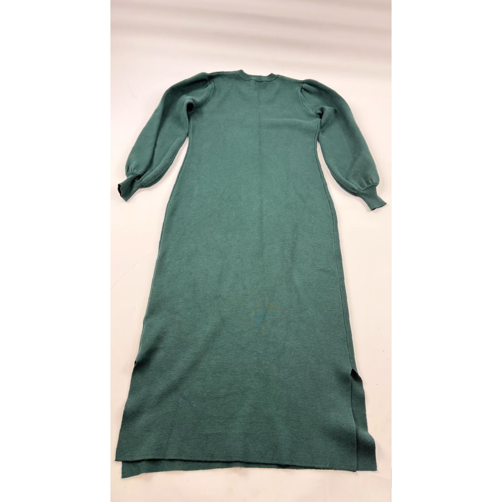 Lulus Lulus Dress Large Green Knit Long Sleeve Midi Sweater Dress Womens Size L / US 10 / IT 46 - 6 Thumbnail