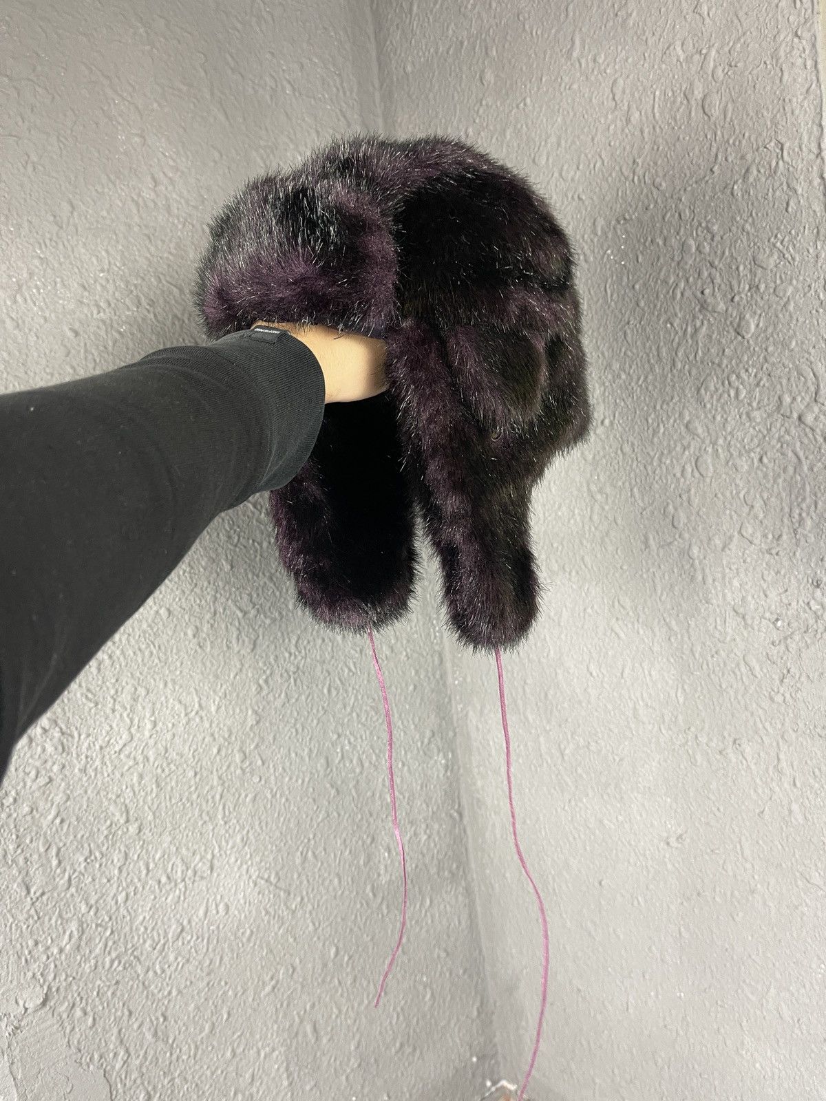Japanese Brand × Vintage Crazy Y2k Mohair Fuzzy Hat Ushanka Punk Winter Size ONE SIZE - 2 Thumbnail