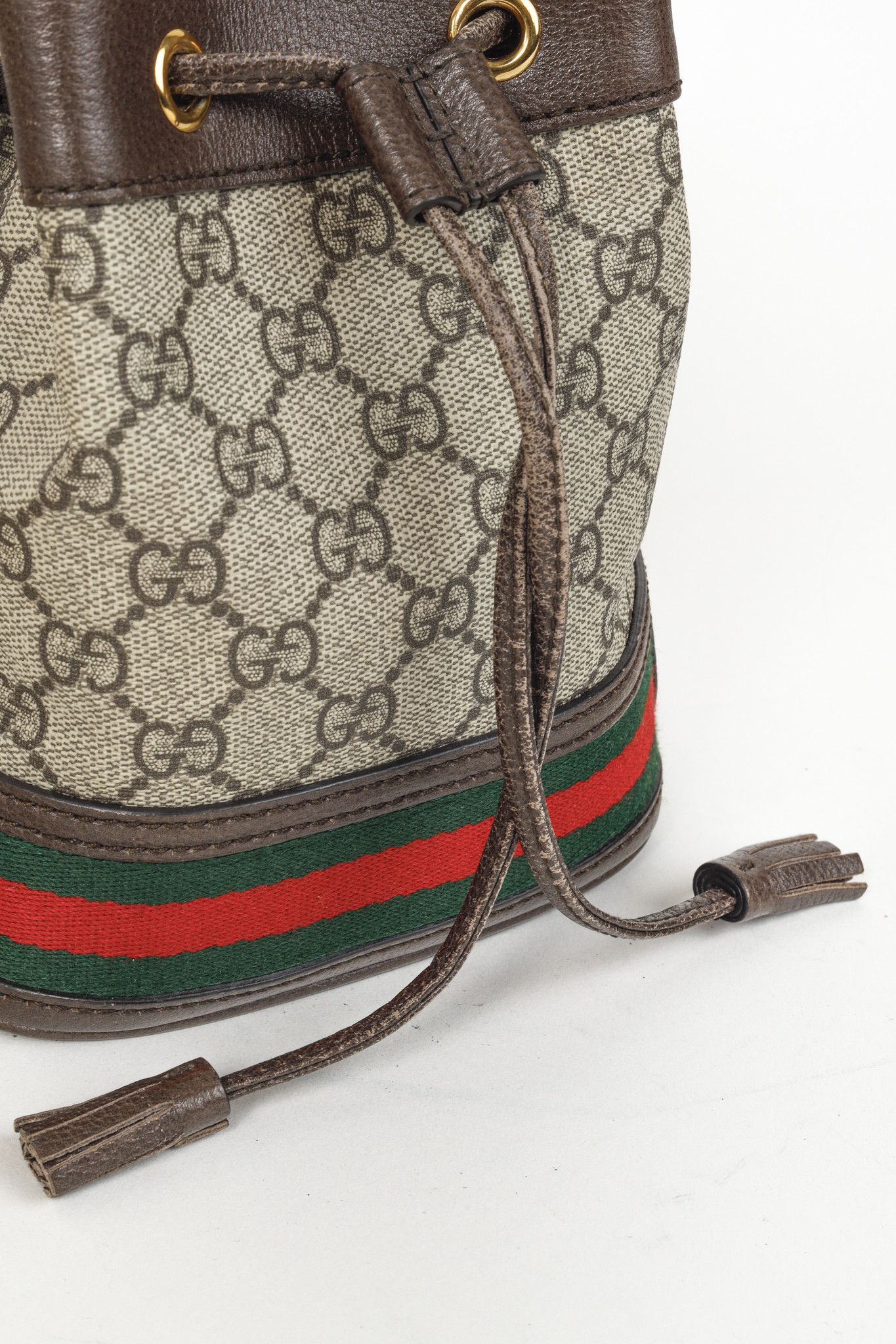 Gucci Gucci Ophidia Brown GG Supreme Mini Bucket Bag Size ONE SIZE - 10 Thumbnail