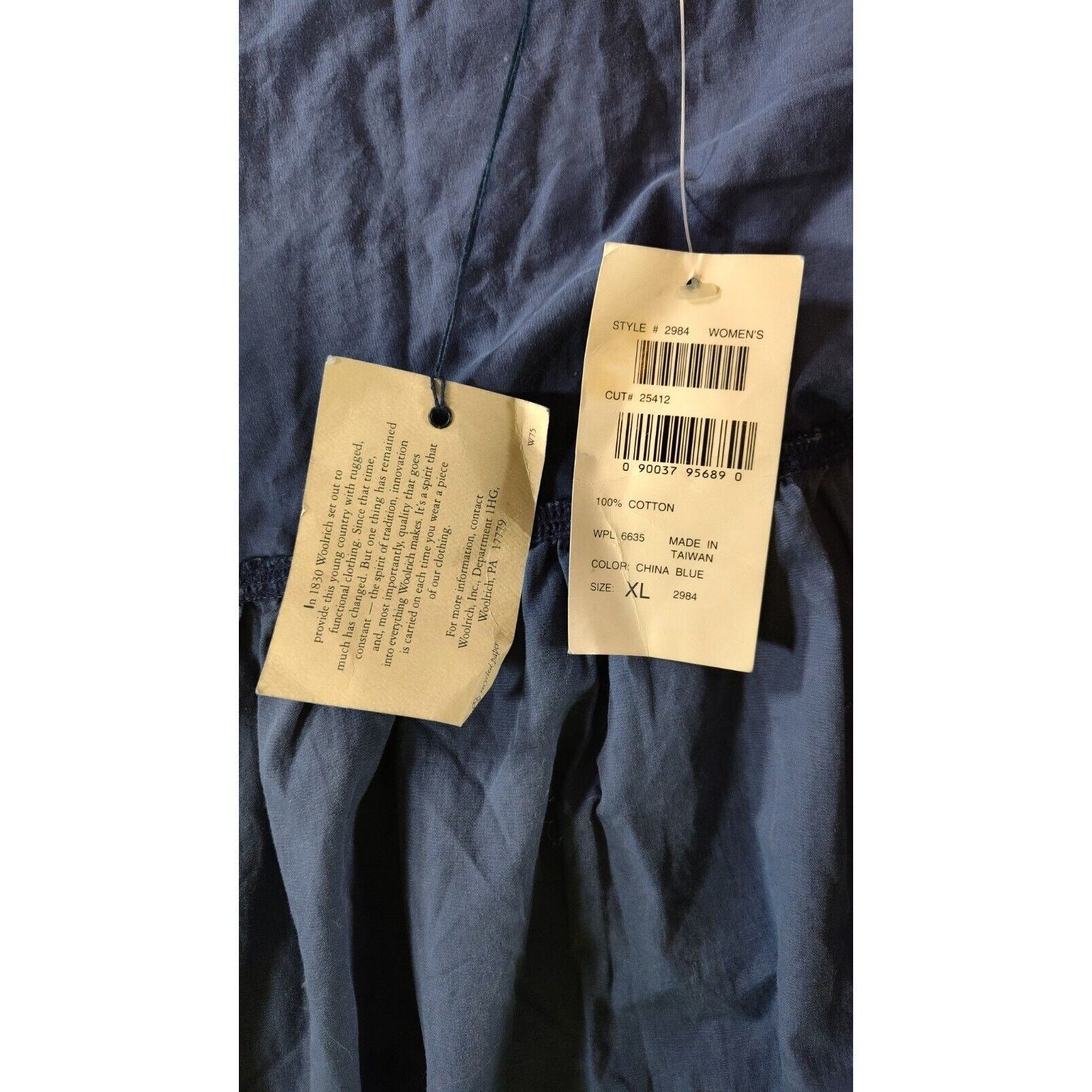 Woolrich Woolen Mills Vintage 70's Woolrich Womens Pleated Button Shirt XL Peasant Size XL / US 12-14 / IT 48-50 - 8 Thumbnail
