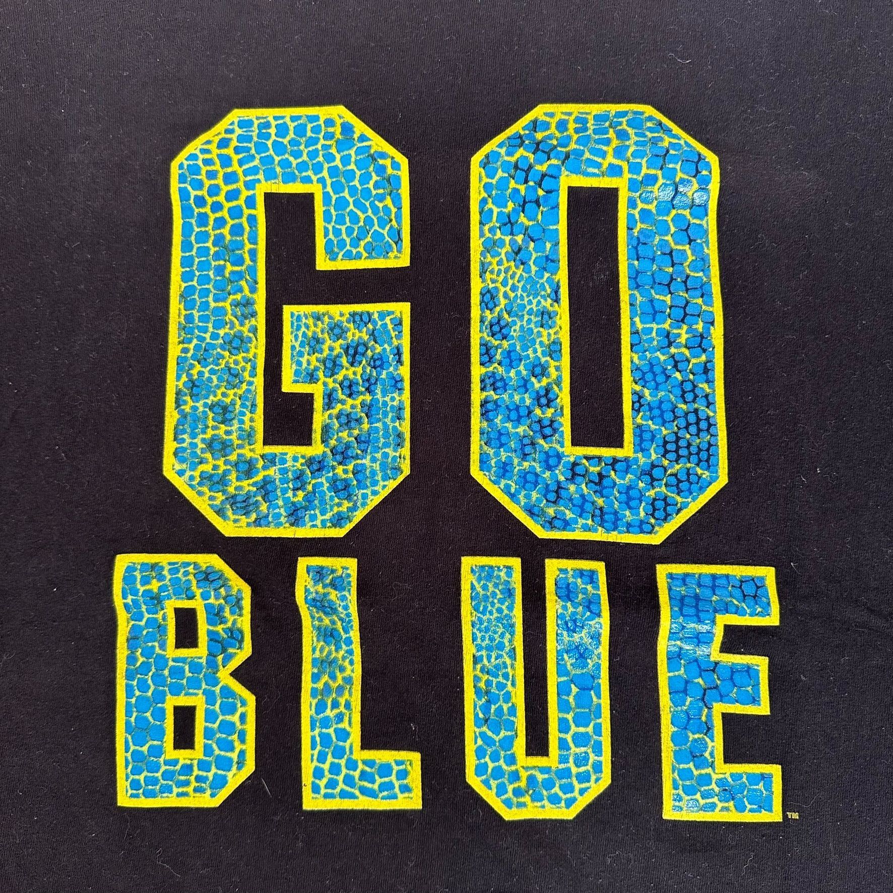 NCAA Majestic Michigan Wolverines Go Blue T-Shirt Black L/XL NCAA Size US L / EU 52-54 / 3 - 2 Thumbnail