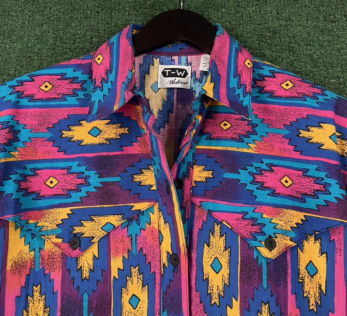 Other VTG T-W Colorful Southwestern Pattern Heavyweight Womens Med Size M / US 6-8 / IT 42-44 - 2 Thumbnail