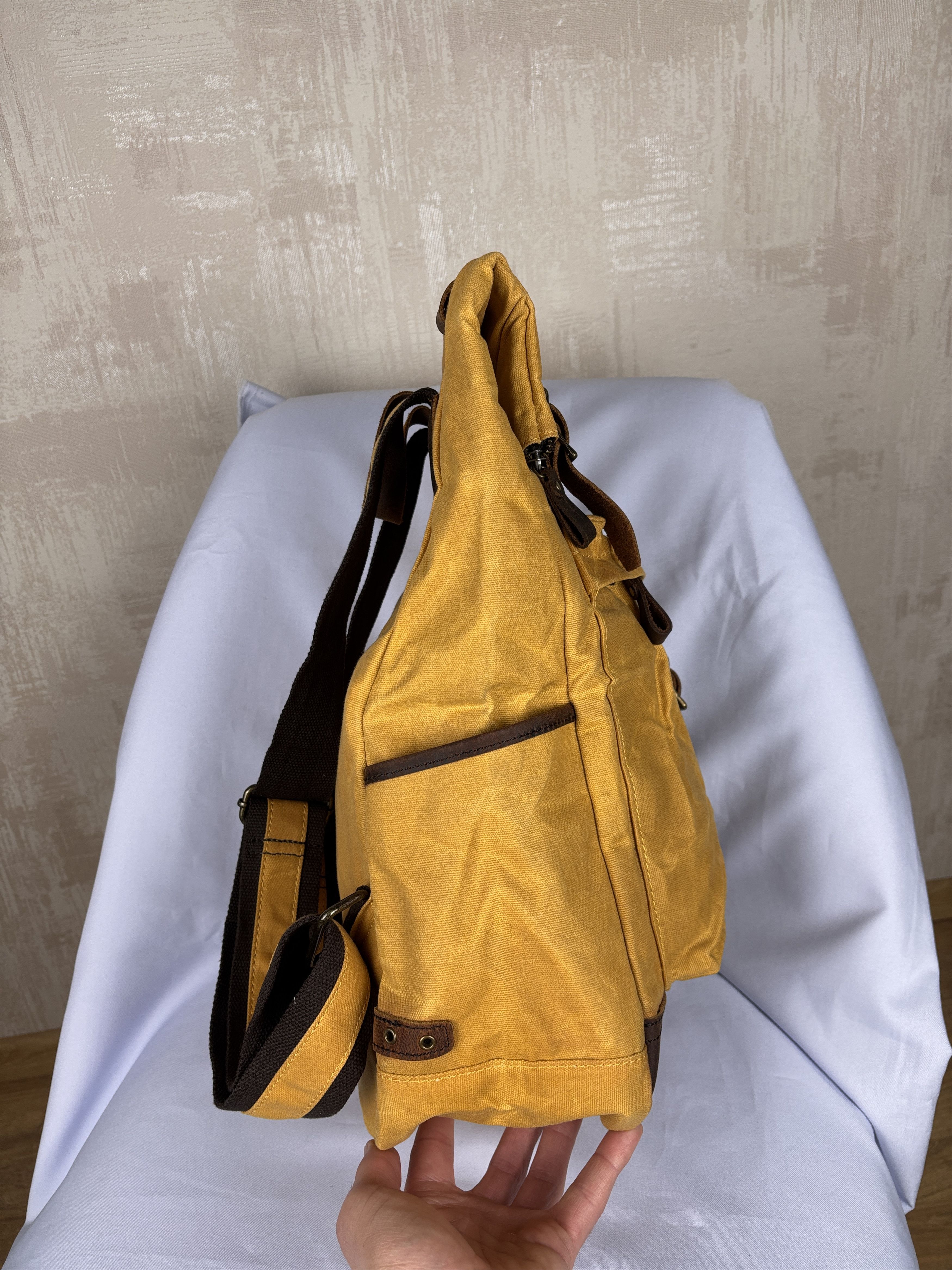 Other Gandys Canvas Wax Waxed Cotton Backpack Travel Outdoor Size ONE SIZE - 13 Thumbnail