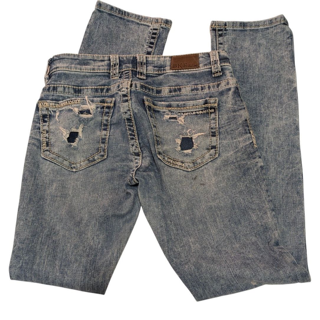 BKE BKE Denim Jeans Distressed Payton Straight Leg Women 26/33.5 Size 26" / US 2 / IT 38 - 6 Thumbnail