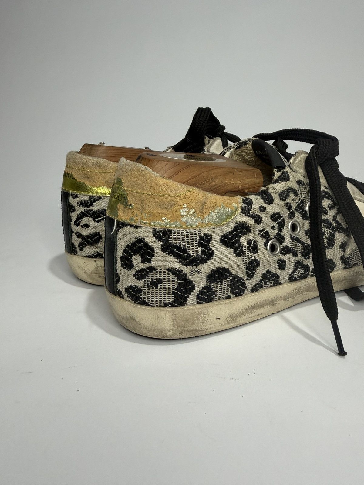 Golden Goose Golden Goose Superstar Leopard Print Distressed Sneakers Size US 8 / EU 41 - 8 Thumbnail