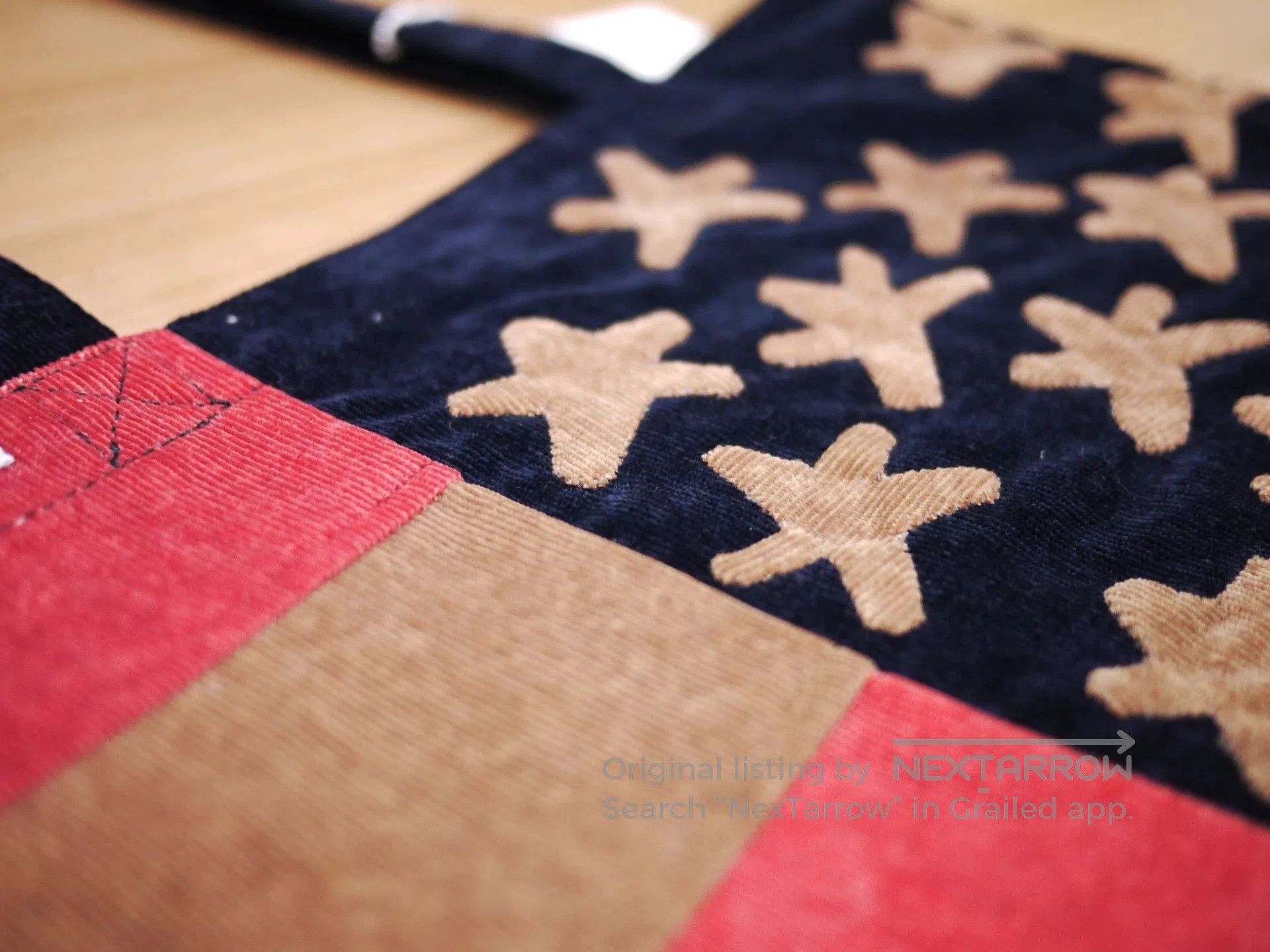 Visvim Brown Flag Print Tote Bag. Size ONE SIZE - 5 Thumbnail