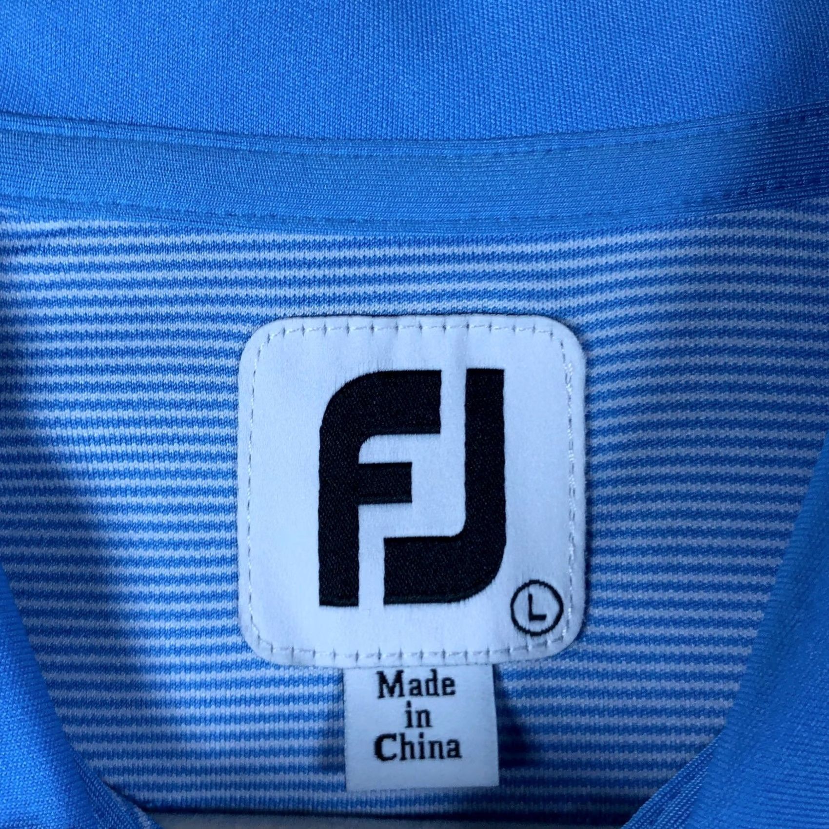 Footjoy FootJoy Women's Shirt Blue Striped V Neck Golf Polo Sleeveless Athletic Large Size L / US 10 / IT 46 - 6 Thumbnail
