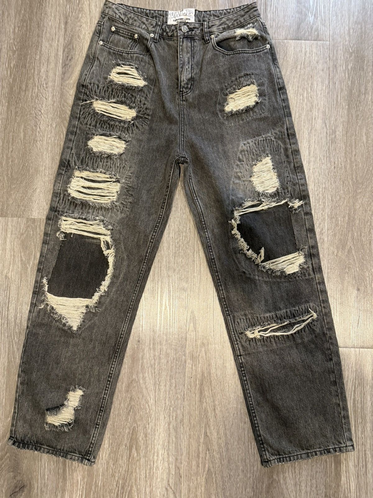 Vale Kurt Distressed Denim Size US 34 / EU 50 - 2 Thumbnail