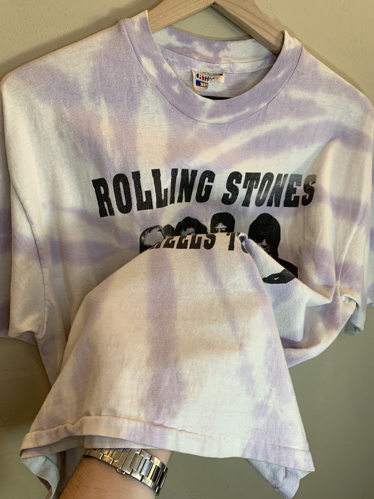 Band Tees *RARE* Vintage 80’s Rolling Stones Steel Wheels Tour T-Shirt Size US XL / EU 56 / 4 - 6 Thumbnail