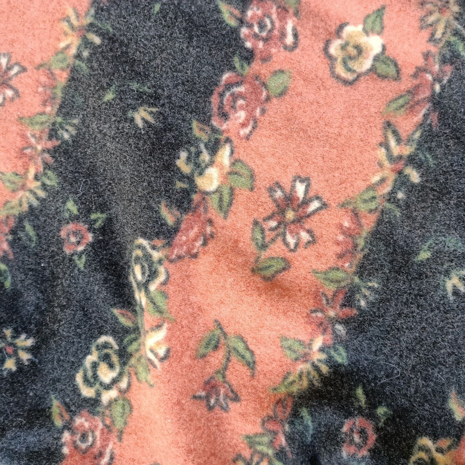 Other Vintage 80s 90s Sweater Orange Floral Striped Lambswool Size M / US 6-8 / IT 42-44 - 10 Thumbnail