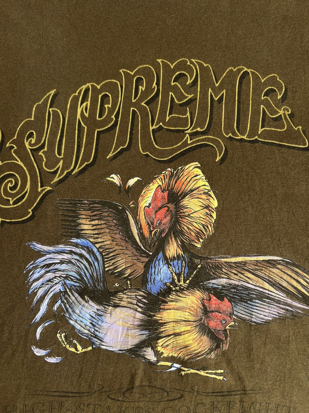Supreme SUPREME COCK FIGHT BIG LOGO RARE TEE Size US L / EU 52-54 / 3 - 3 Thumbnail