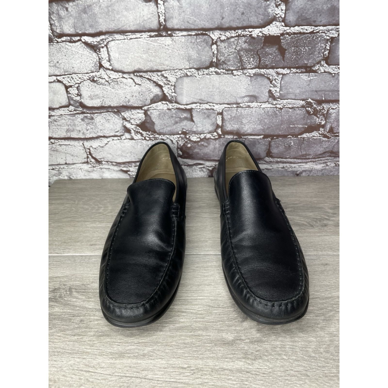 Ecco ECCO Black Leather Driving Loafers Mens Size 44 US 10-10.5 C Size US 11 / EU 44 - 21 Thumbnail