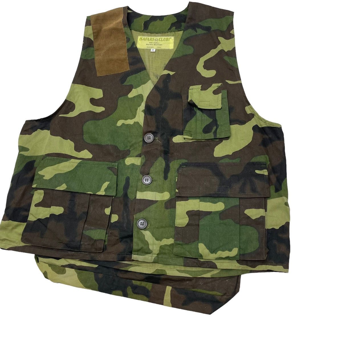Japanese Brand × Vintage Vintage Camo Safari Vest Jacket Size US L / EU 52-54 / 3 - 6 Thumbnail
