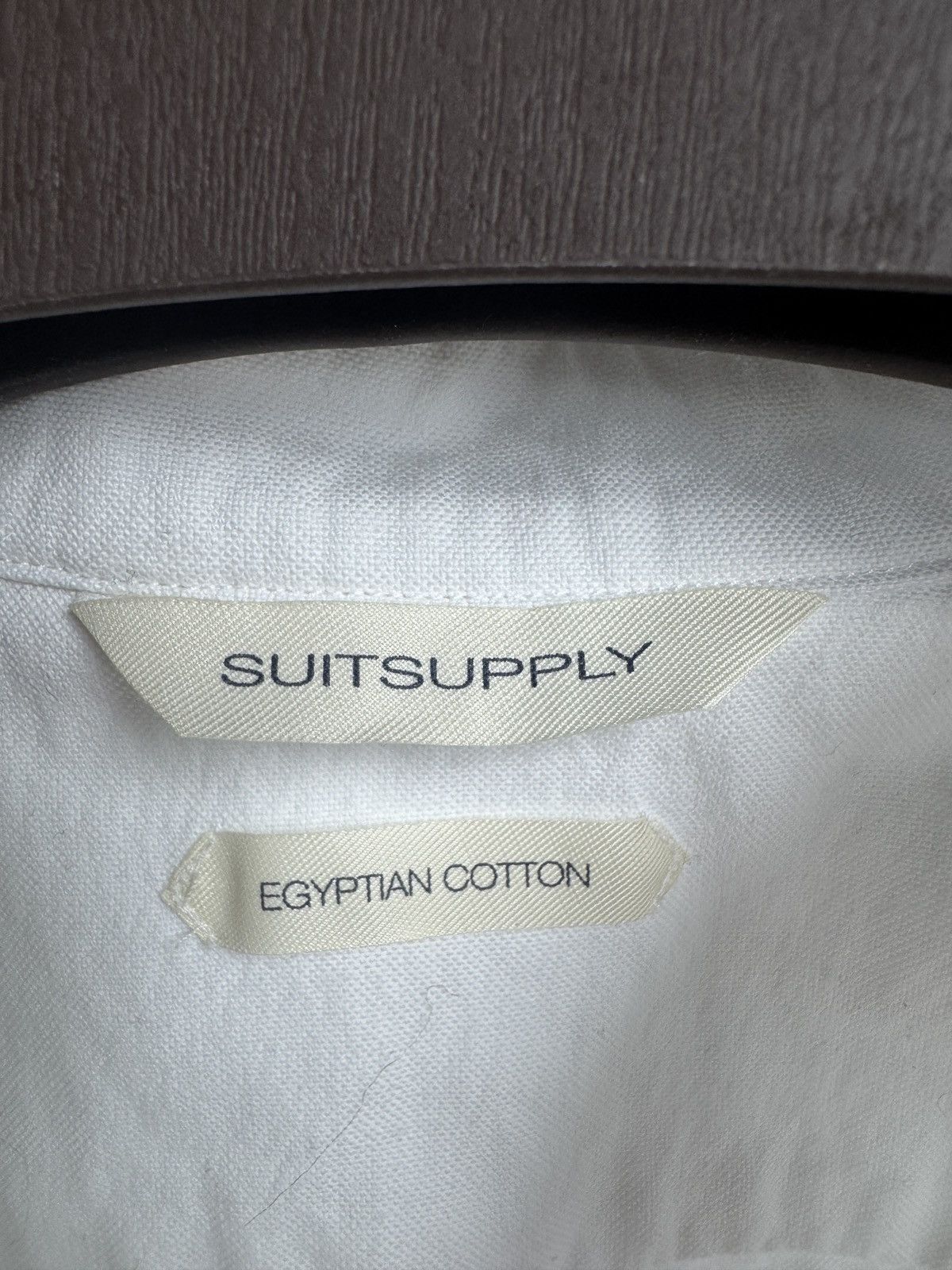 Suitsupply Suitsupply white half button collarless slim fit shirt Size US M / EU 48-50 / 2 - 12 Thumbnail