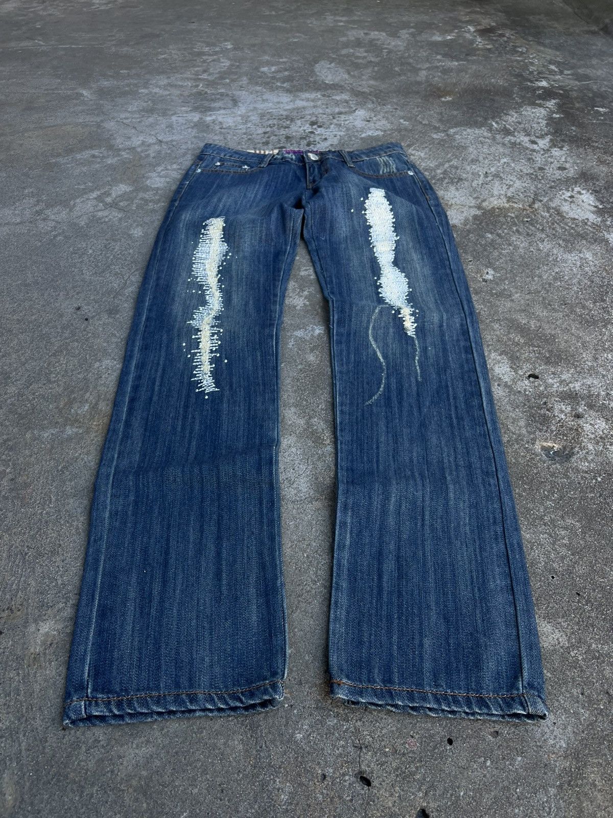 Hysteric Glamour × If Six Was Nine × Le Grande Bleu (L.G.B.) CRAZY VINTAGE FLARED jeans if six was nine style Size US 29 - 1 Thumbnail
