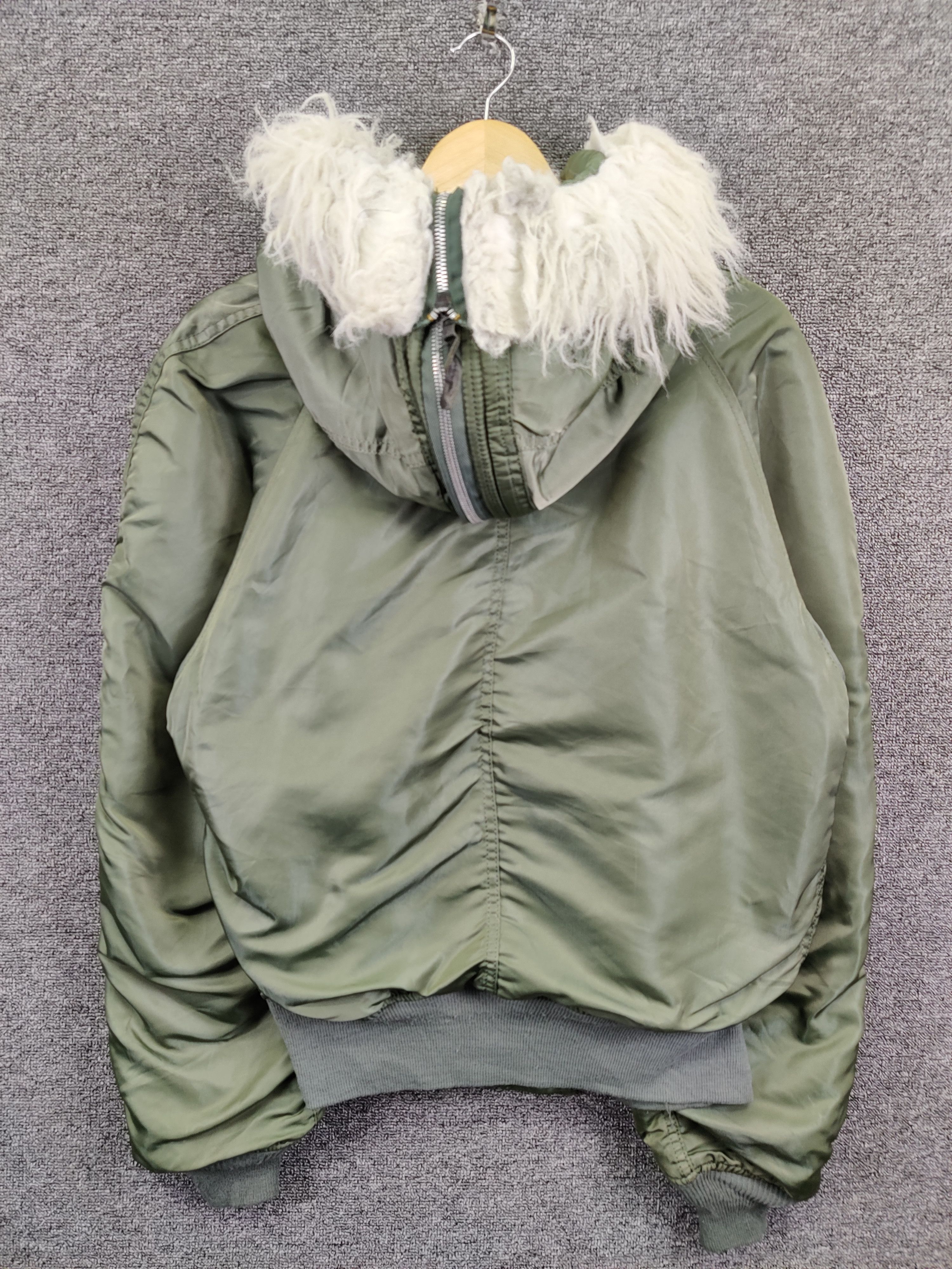 Alpha Industries Vintage Alpha Industries N2B Fur Flight Bomber Jacket Size US M / EU 48-50 / 2 - 7 Thumbnail
