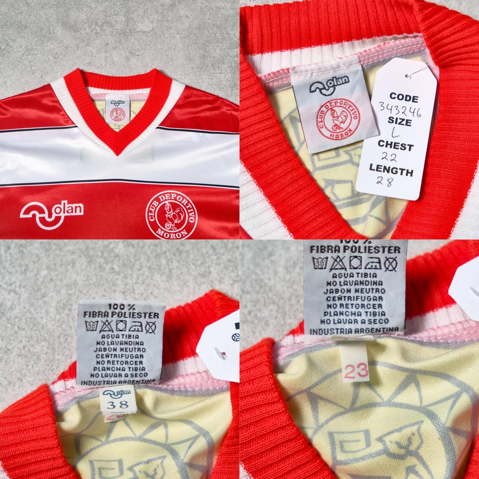Valentino Orlandi 1995/96 Deportivo Morón (Argentina) Home Shirt Olan (L) Size US L / EU 52-54 / 3 - 4 Thumbnail