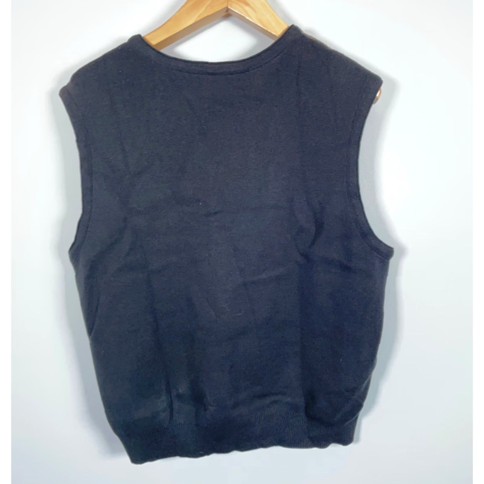 Vintage Jhane Barnes Sweater Vest Men's Medium Textured Chevron Pattern Cotton Knit Vest Size US M / EU 48-50 / 2 - 2 Thumbnail