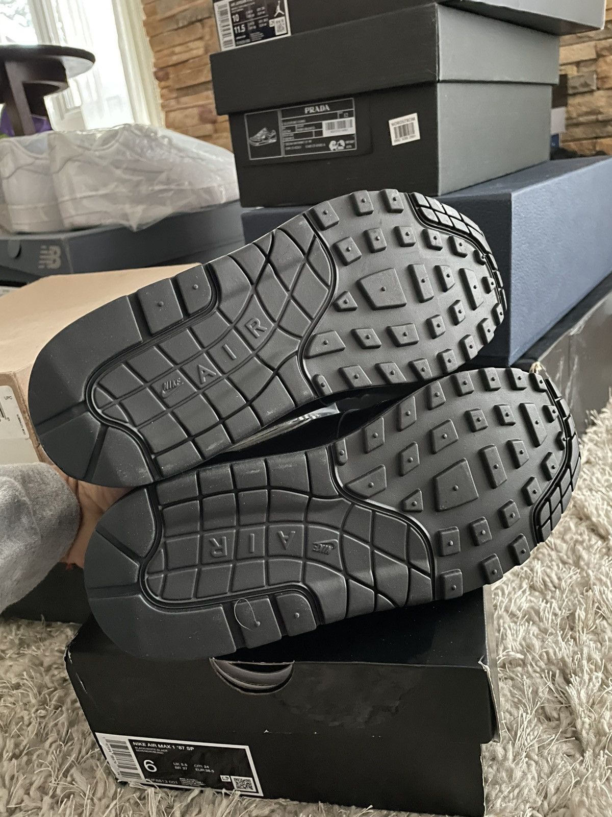 Nike Air Max 1 87 x Supreme Black Size US 7.5 / IT 37.5 - 12 Thumbnail