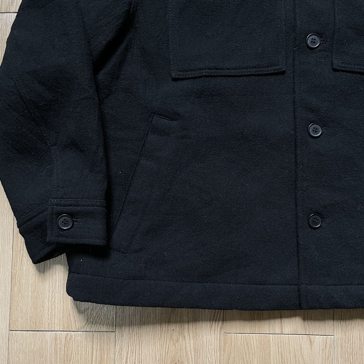 H&M H&M Men Black Solid Wool Blend Collar Jacket XL Size US XL / EU 56 / 4 - 8 Thumbnail