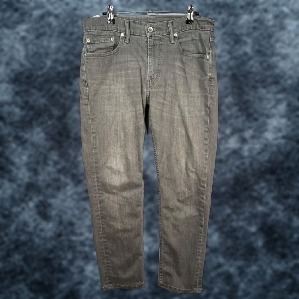 Levi's Levis 511 Slim Jeans 32 x 28 Gray Cotton Blend Denim Men Pockets 5-Pocket Logo Vintage: No Size US 32 / EU 48 - 1 Thumbnail