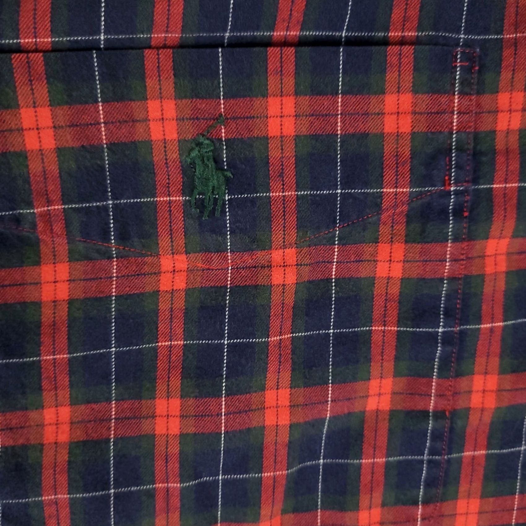 Ralph Lauren Ralph Lauren Shirt Mens Large Blue Red Plaid Button-Up Long Sleeve Casual Business Formal Workwear Poplin Cotton" Size US L / EU 52-54 / 3 - 2 Thumbnail