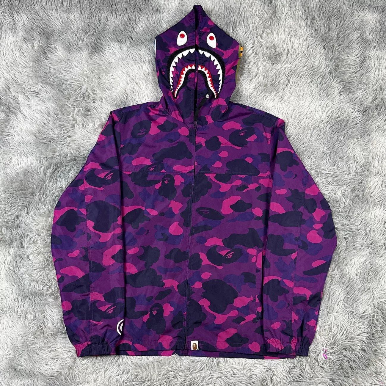 Bape Bape Purple Camo Jacket Outerwear Size US S / EU 44-46 / 1 - 1 Thumbnail