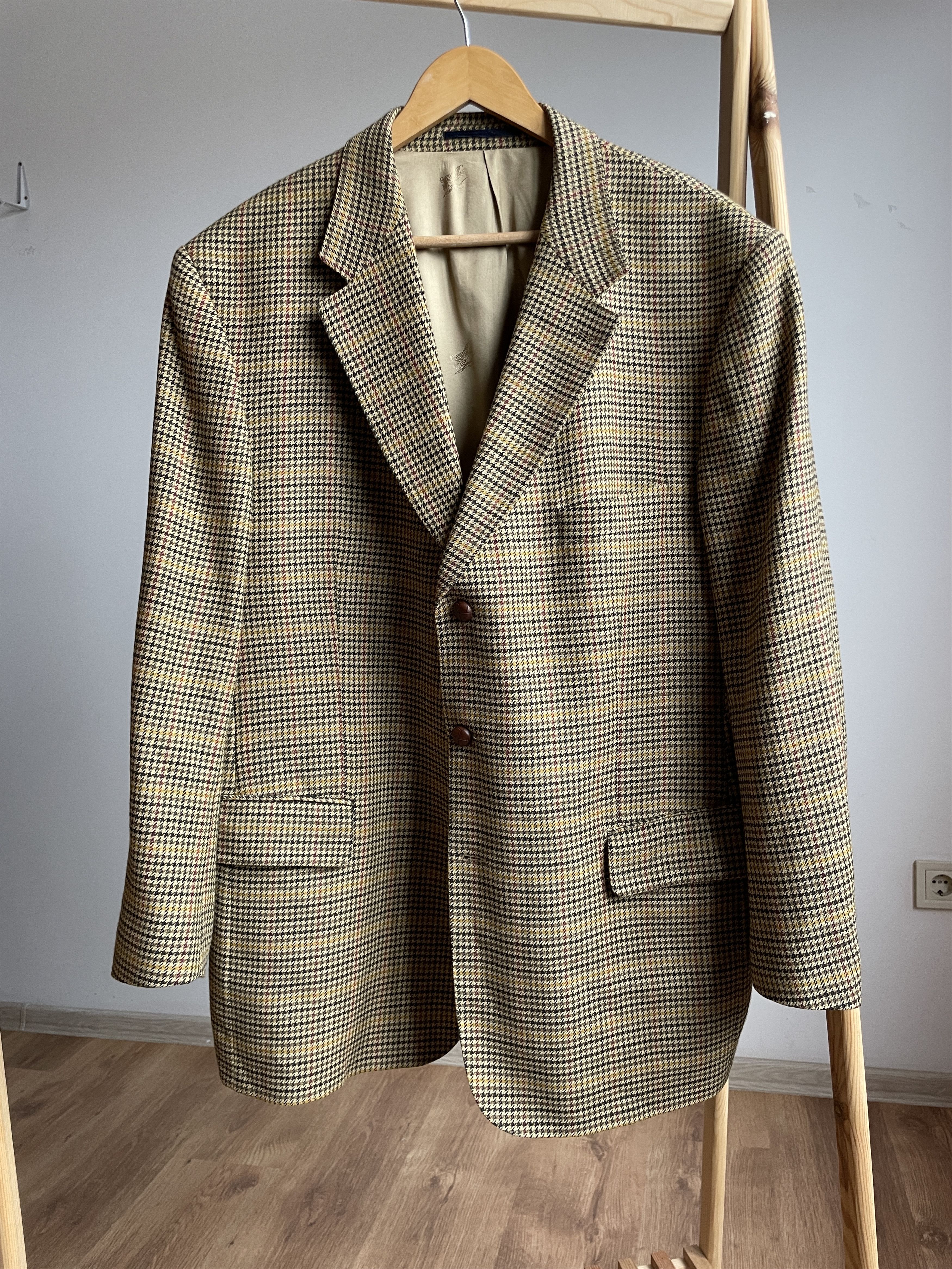 Burberry Burberry London Barrie-S Houndstooth Wool Sport Coat Size 46R - 1 Thumbnail