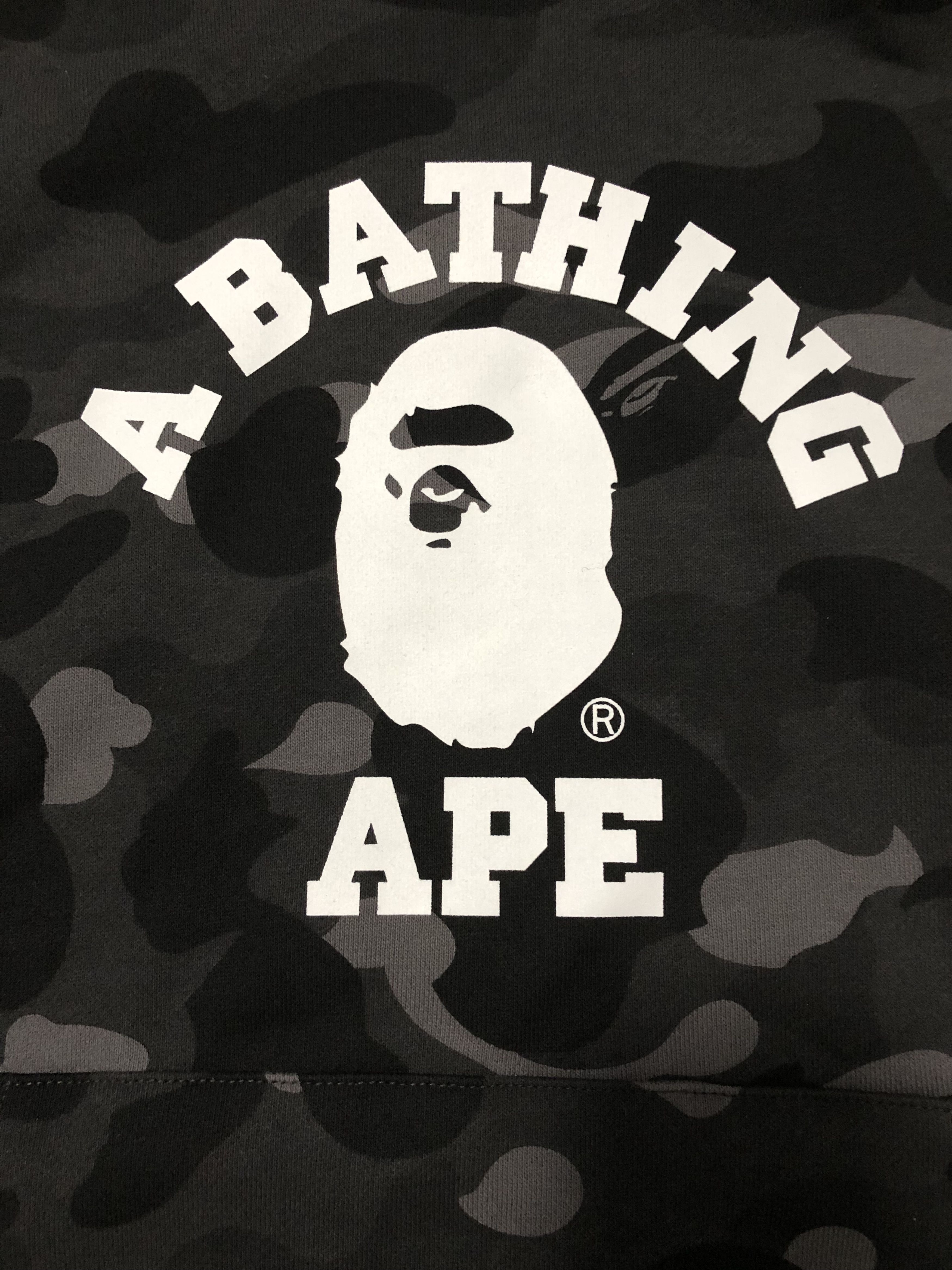 Bape Bape Color Camo College Pullover Hoodie Black - Medium Size US M / EU 48-50 / 2 - 9 Thumbnail