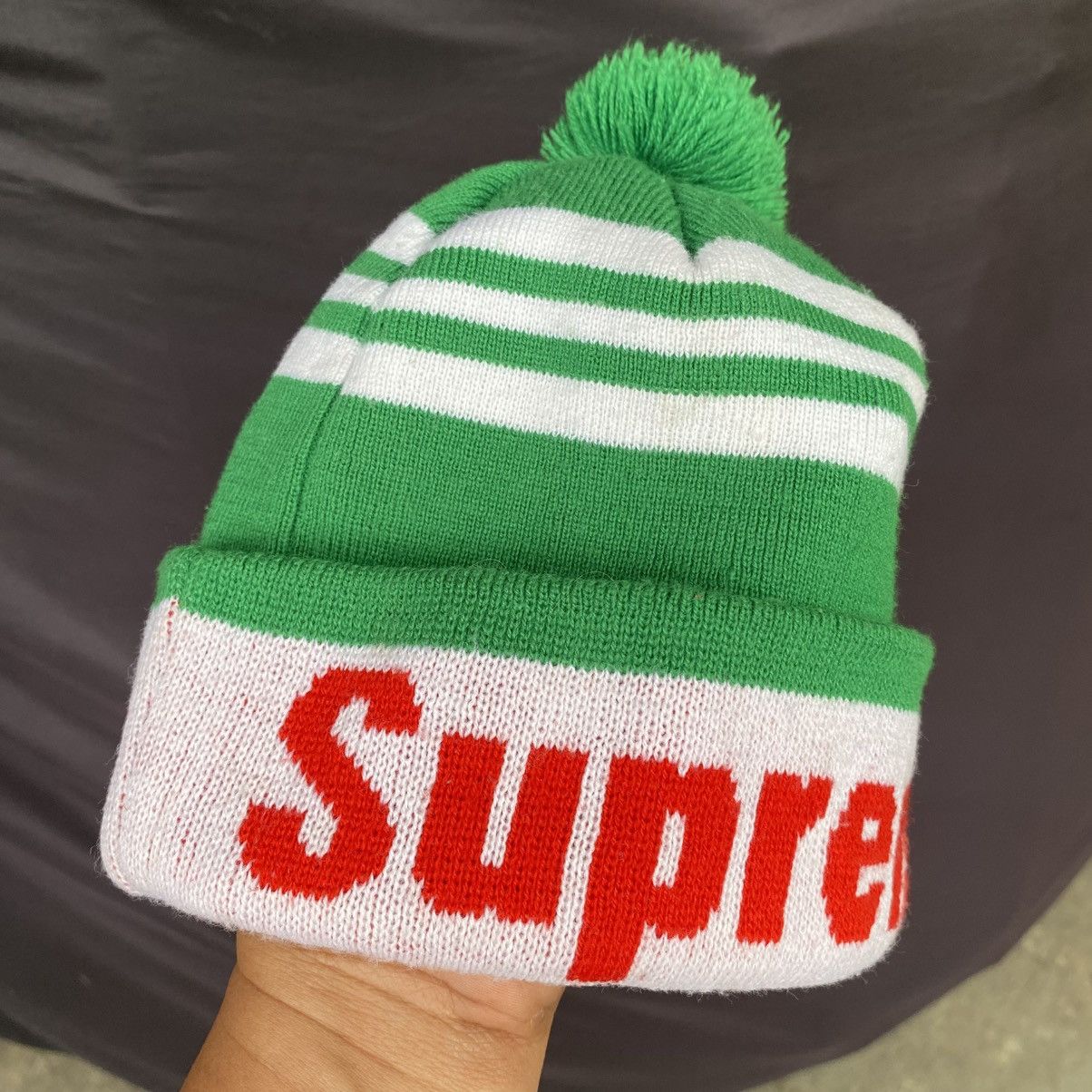 Supreme Supreme alpine pompom green beanie hat Size ONE SIZE - 2 Thumbnail