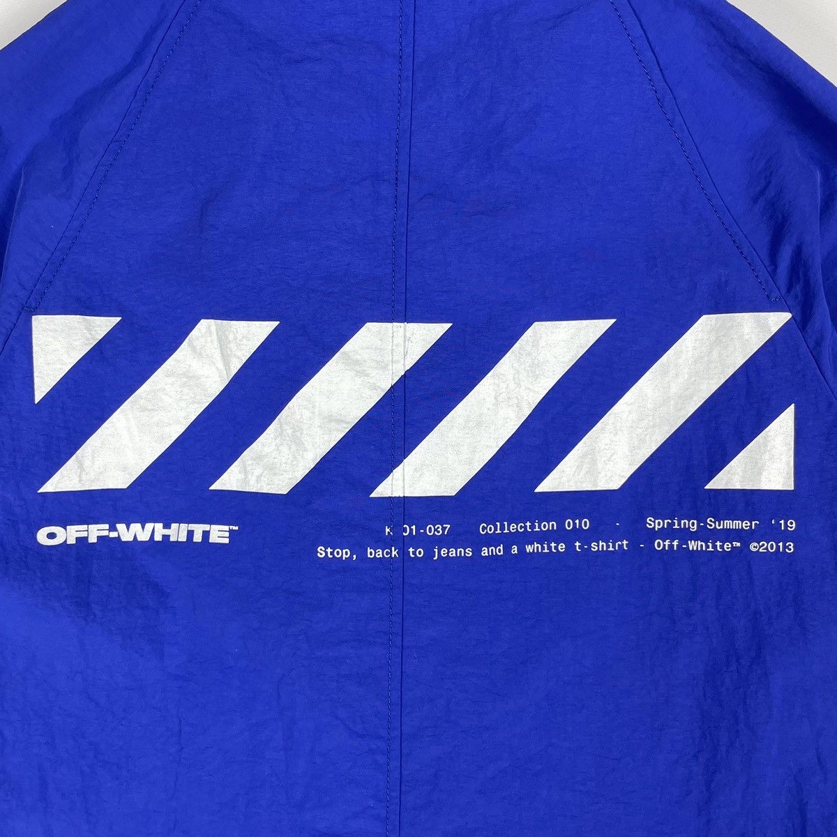 Off-White Off-White Logo Windbreaker Coat Full-length jackets Size US S / EU 44-46 / 1 - 21 Thumbnail
