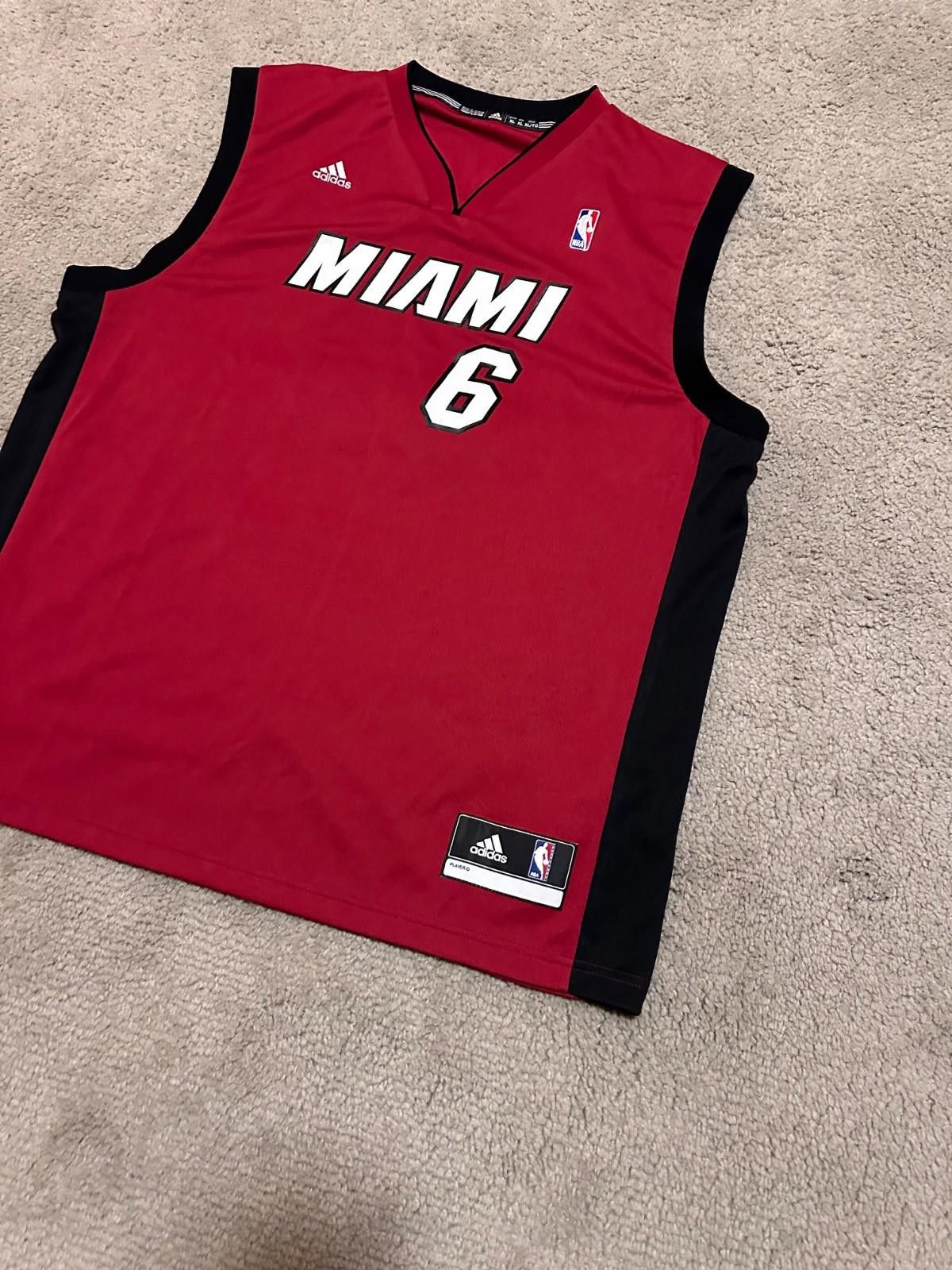 Adidas Adidas Miami Heat NBA LeBron James #6 Jersey Shirt Size US XL / EU 56 / 4 - 2 Thumbnail
