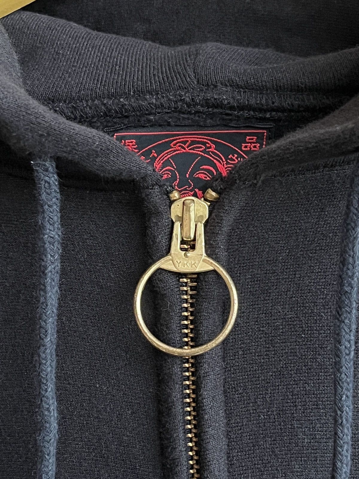Evisu NEED GONE♻️EVISU DOWLUCK “ONLY SURFACE BAIT” ZIP HOOD Size US XXL / EU 58 / 5 - 8 Thumbnail