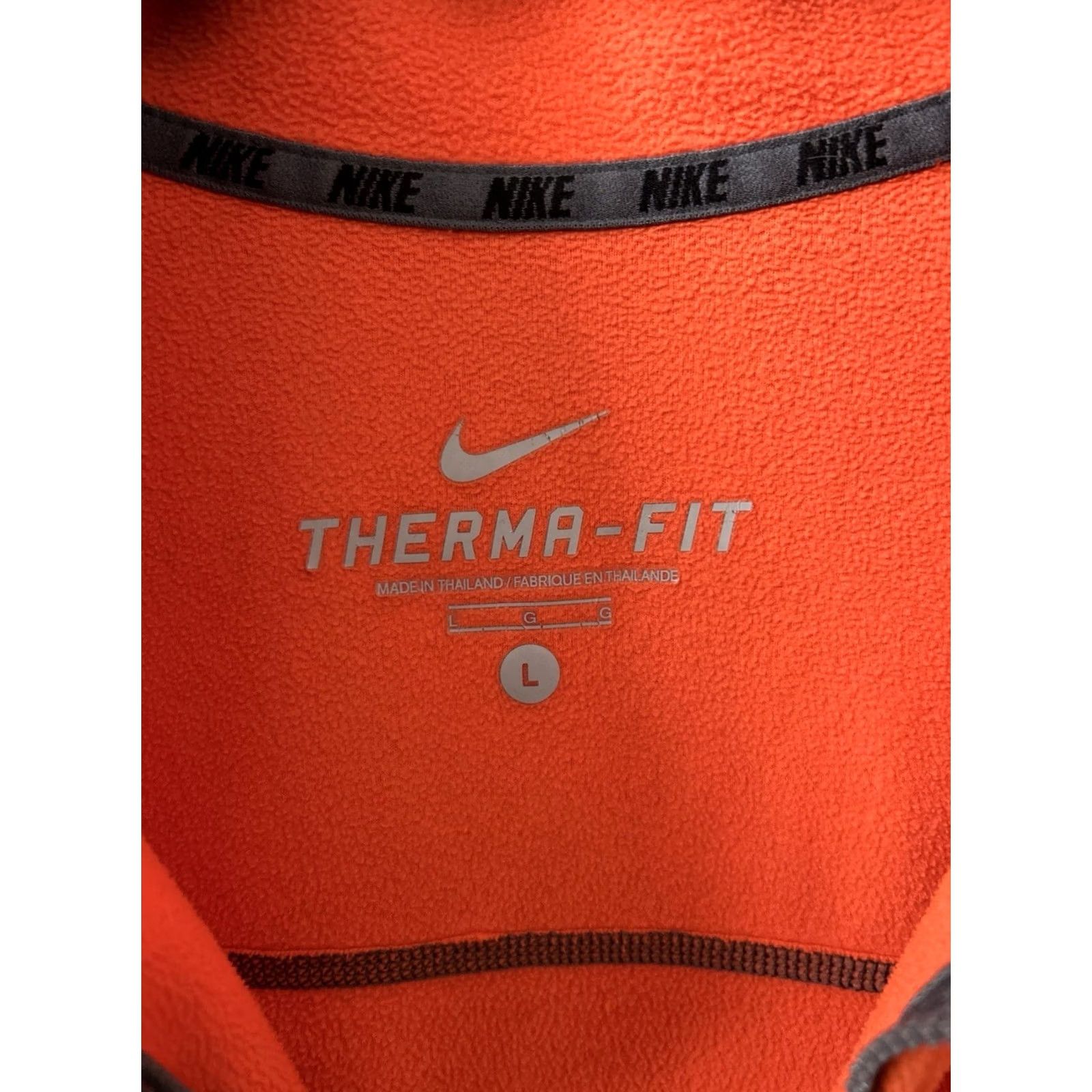 Nike Nike Track Jacket Mens L Orange Therma Fit Zip Fleece Pullover Pockets Size US L / EU 52-54 / 3 - 7 Thumbnail