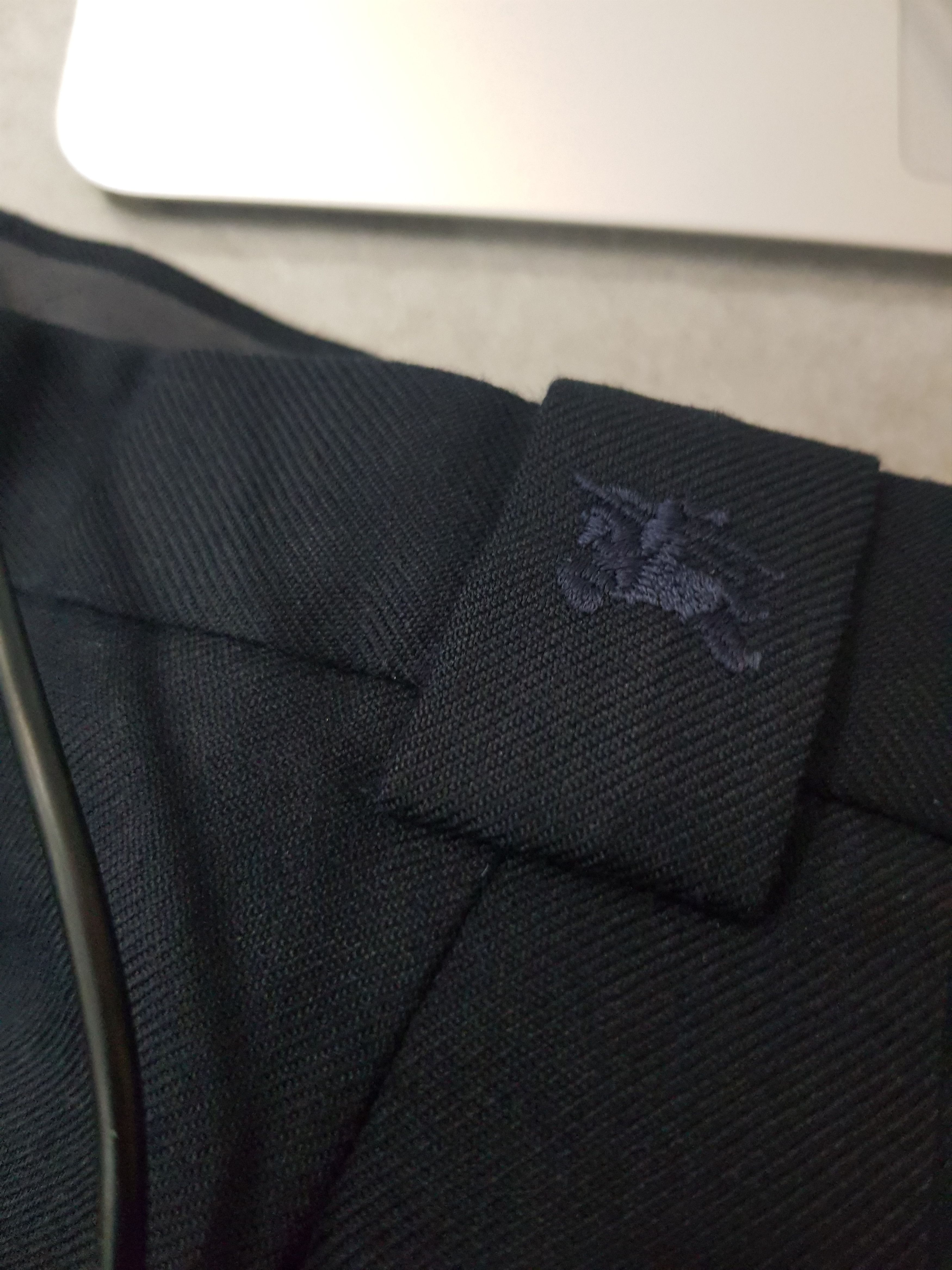 Burberry × Designer × Vintage Vintage burberry navy Faded wide leg pleated chino Trousers Size US 33 - 8 Thumbnail